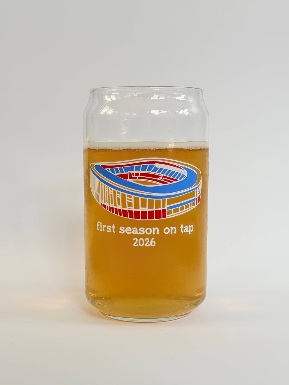 Highmark Stadium Glass Beer Can 16oz