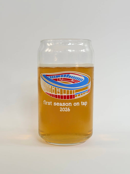 Highmark Stadium Glass Beer Can 16oz
