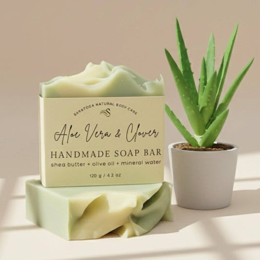 Aloe Vera & Clover | Vegan Cold Process Soap Bar