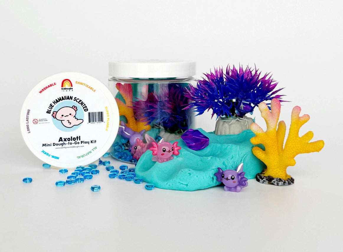 Axolotl Mini Dough-To-Go | Blue Hawaiian