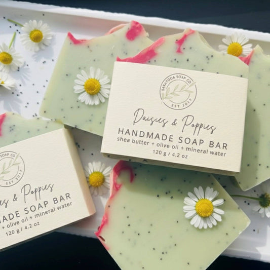 Daisies & Poppies | Vegan Cold Process Soap Bar