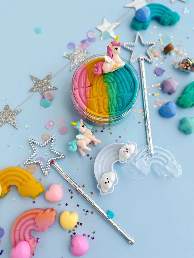 Unicorn KidDough Play Kit | Rainbow Sherbet