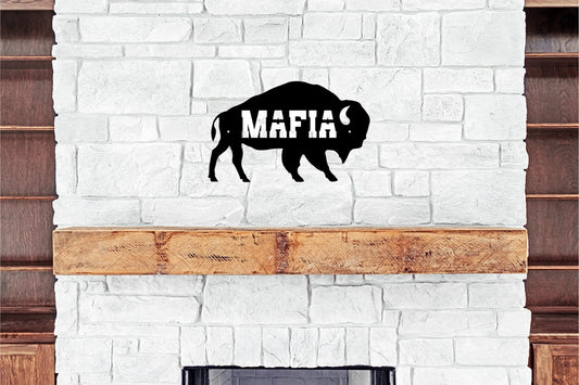 Buffalo "Mafia" Metal Sign