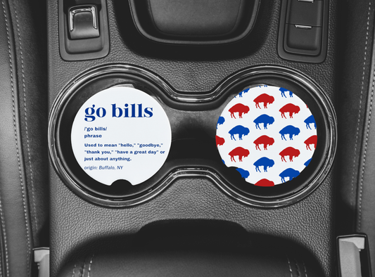 Let's Go Buffalo | Ceramic Car Coaster