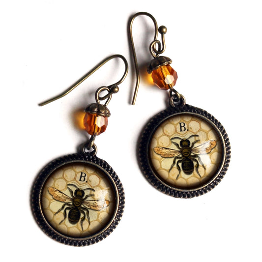 Honey Bee Cottage Core Earrings