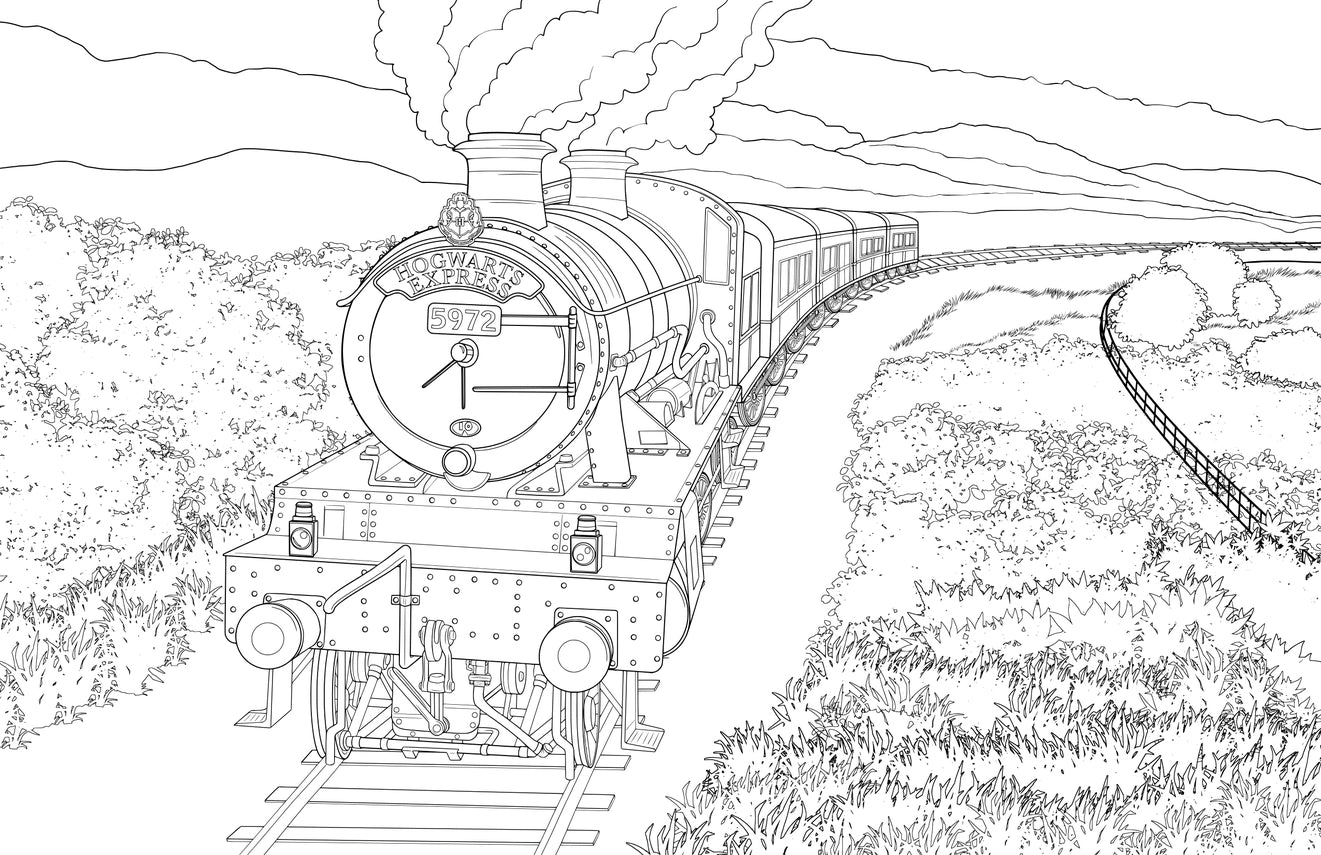 Official Hogwarts Coloring Book | Harry Potter