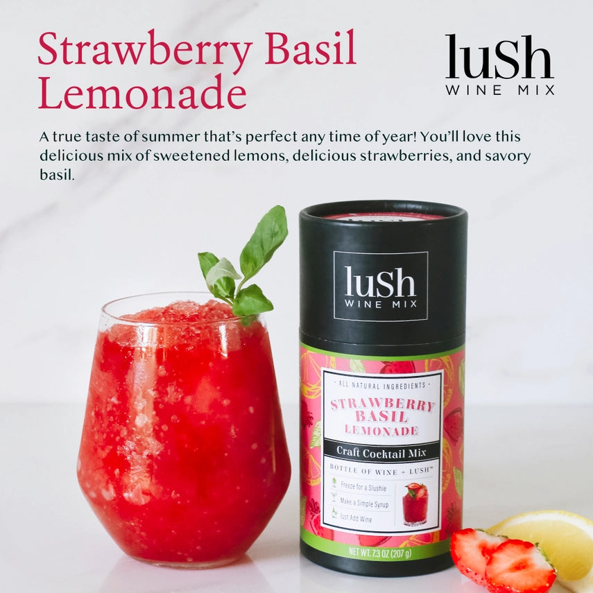 Strawberry Basil Lemonade | Craft Cocktail Mix