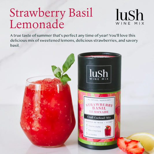Strawberry Basil Lemonade | Craft Cocktail Mix