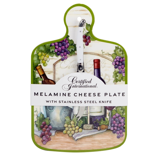 Meadow Brook | Melamine Cheese Plate + Stainless Steel Knife