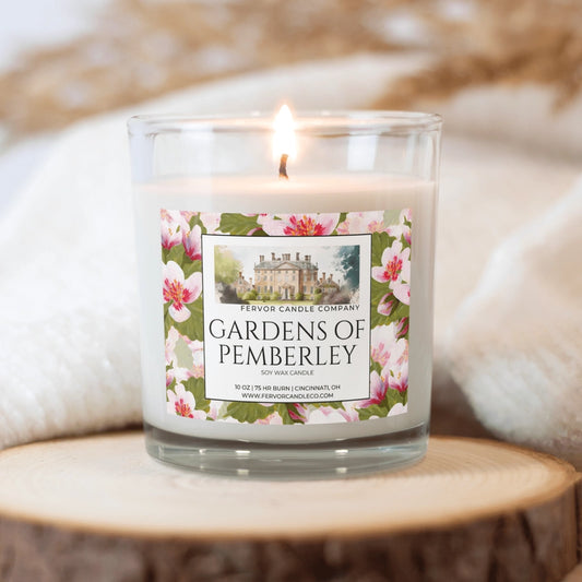Gardens Of Pemberley - 10oz Soy Wax Book Inspired Candle