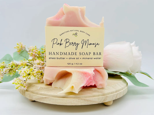 Pink Berry Mimosa | Vegan Cold Process Soap Bar