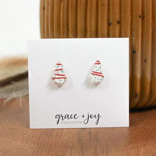 Christmas Snack Cake | Acrylic Earrings