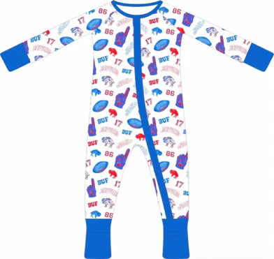 Let's Go Buffalo Bamboo Infant Zippy