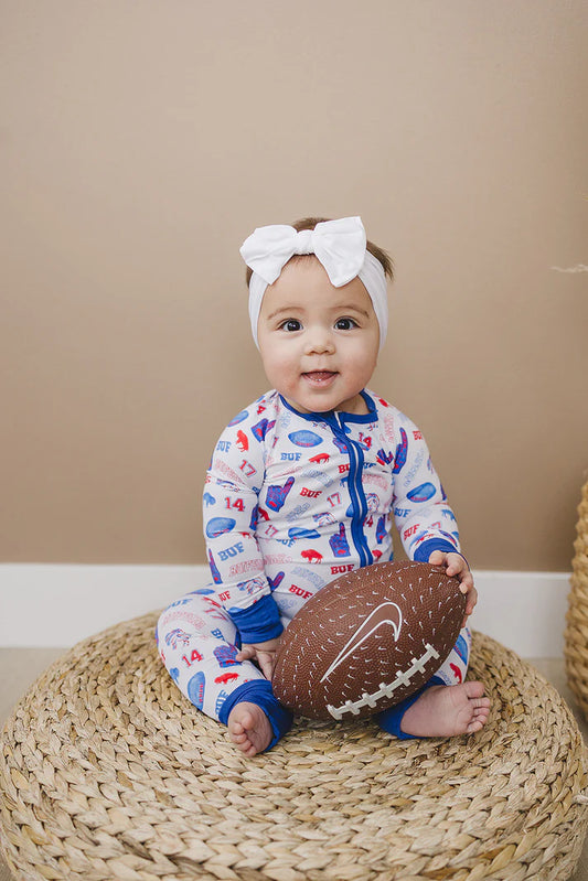 Let's Go Buffalo Bamboo Infant Zippy