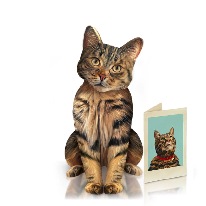 Brown Tabby | Pop-Up Greeting Card