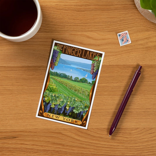 Vineyard, Finger Lakes, NY - Premium Postcards