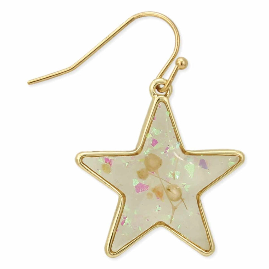 Flower Star | Dried Flower Earrings
