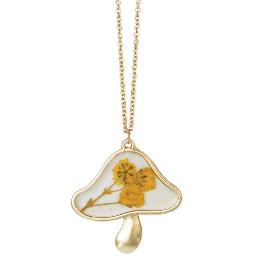 Vintage Toadstool | Dried Flower Necklace