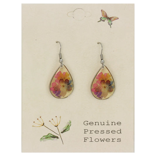 Floral Multicolor | Dried Flower Earrings