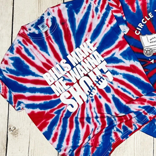 Bills Shout Youth Tie-Dye Shirt | Buffalo Bills (NEW ARRIVAL)