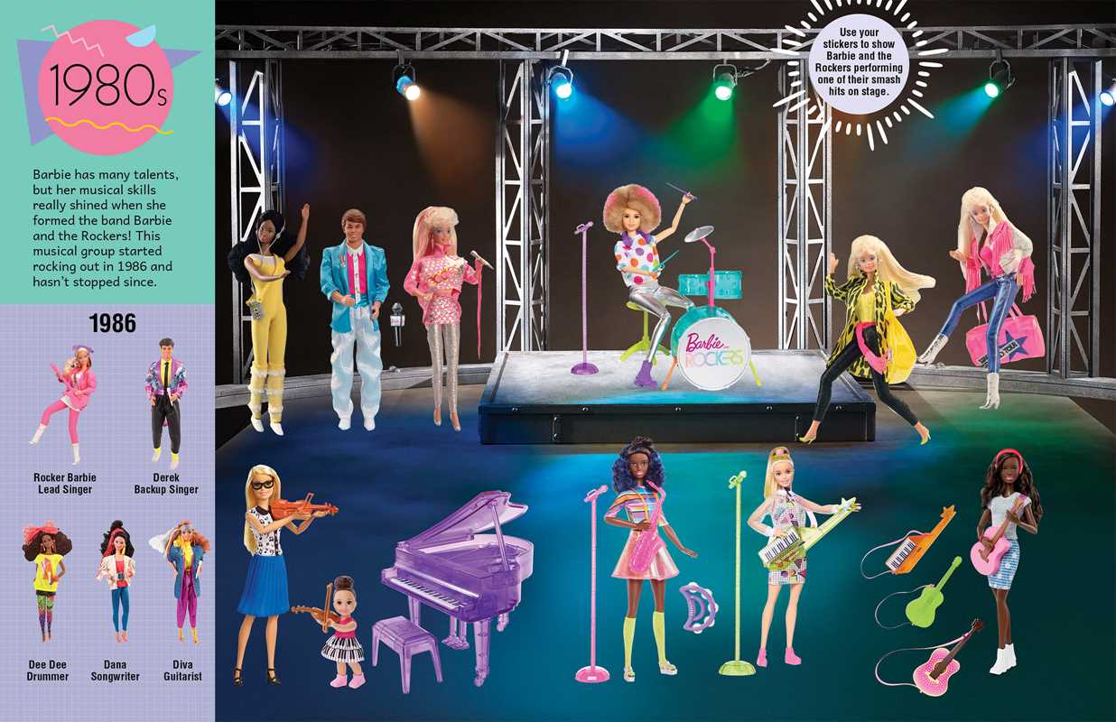 Barbie Through The Decades Super Sticker Book (NEW ARRIVAL)