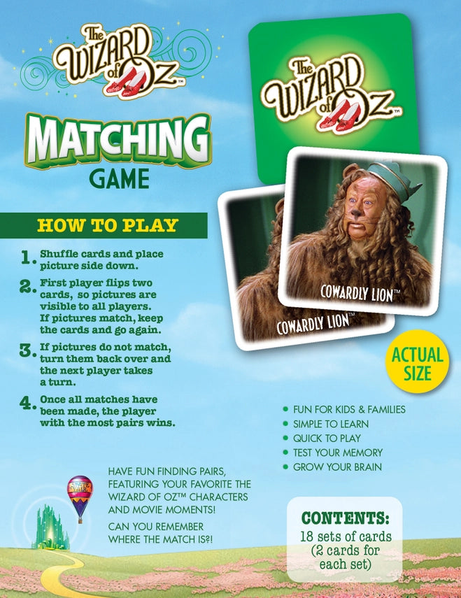 Matching Game | Wizard Of Oz (NEW ARRIVAL)
