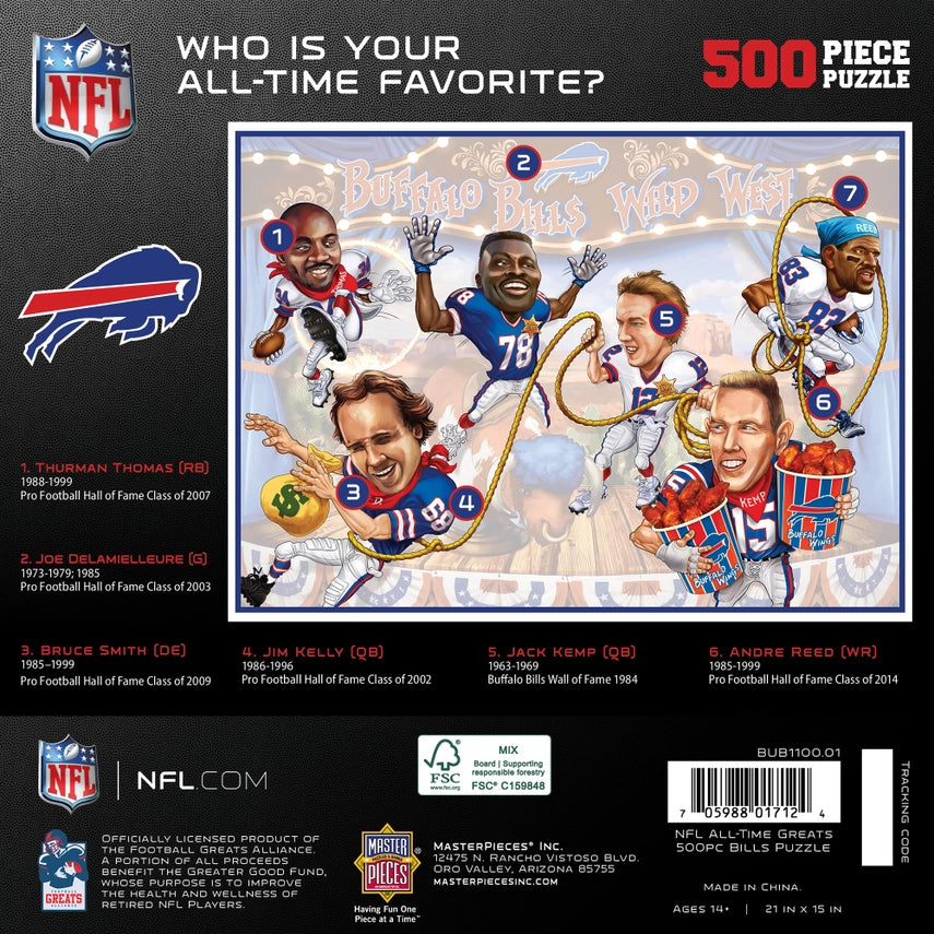 All-Time Greats 500PC Puzzle | Buffalo Bills