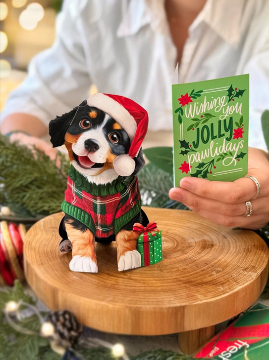 Mini Christmas Puppy | Pop-Up Greeting Card (NEW ARRIVAL)
