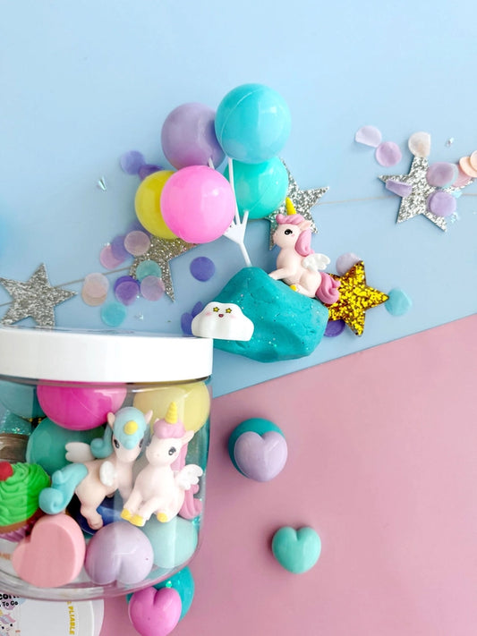Unicorn Party Dough-To-Go | Cotton Candy