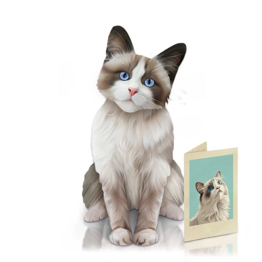 Ragdoll Cat | Pop-Up Greeting Card (NEW ARRIVAL)