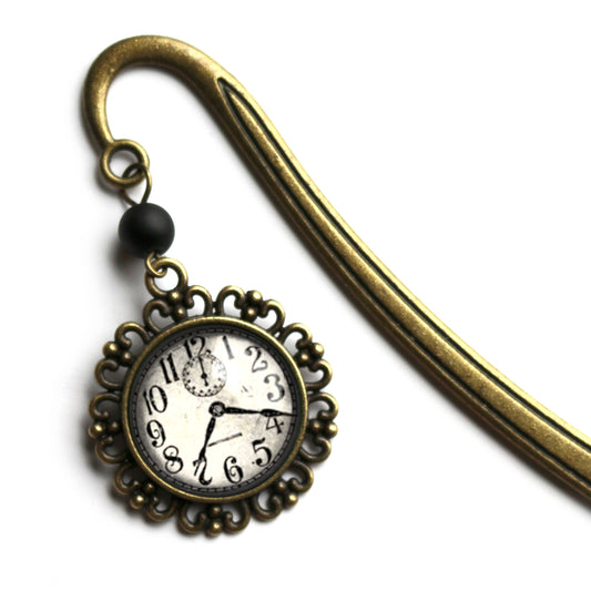 Edwardian Clock | Glass Cabochon Bookmark