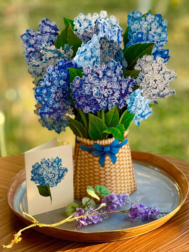 Nantucket Hydrangeas | Pop-Up Greeting Card