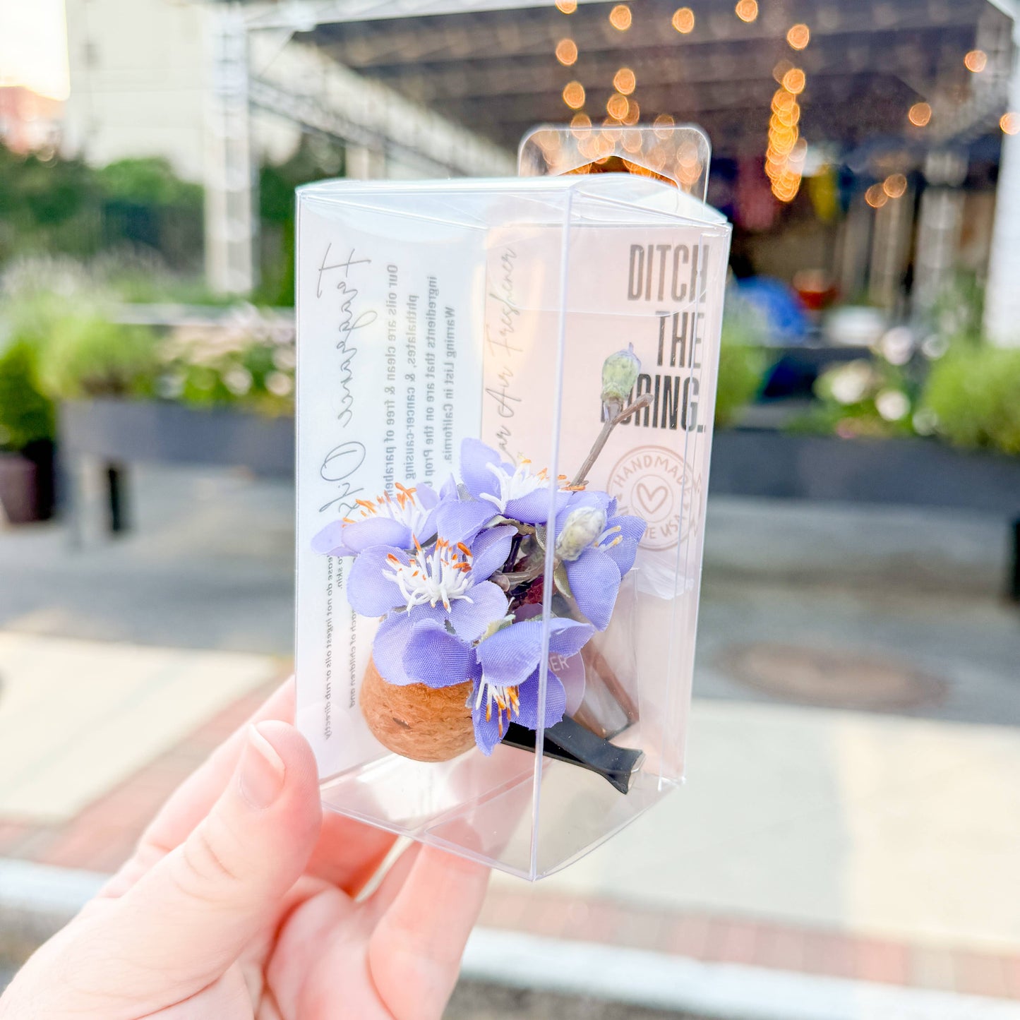 Purple Cherry Blossom Car Vent Clip Diffuser | Vroom Blooms