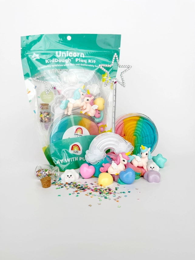 Unicorn KidDough Play Kit | Rainbow Sherbet
