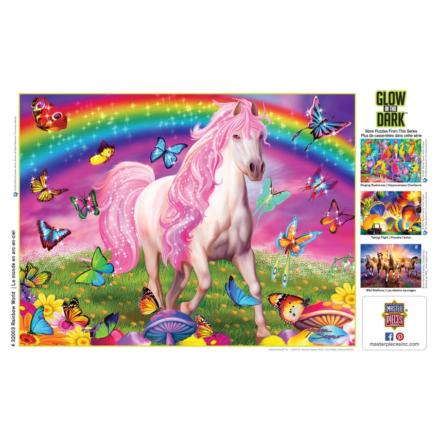 Glow In The Dark Rainbow World 300PC Puzzle
