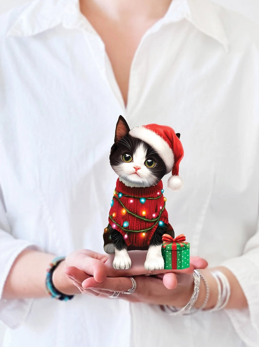 Mini Christmas Kitten | Pop-Up Greeting Card (NEW ARRIVAL)