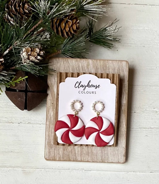 Peppermint | Clay Earrings