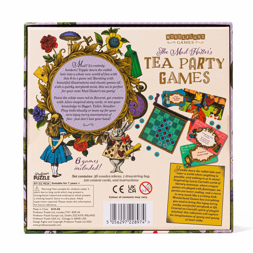 "The Mad Hatter's" Tea Party Games | 5-In-1 Game Set