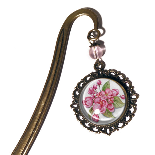 Cherry Blossom | Glass Cabochon Bookmark