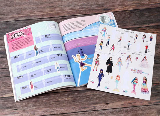 Barbie Through The Decades Super Sticker Book (NEW ARRIVAL)