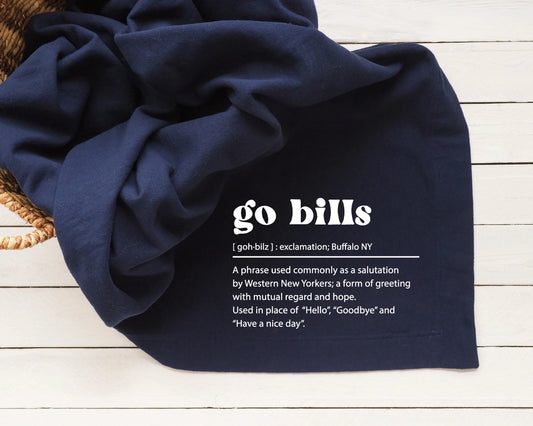 Go Bills Definition Throw Blanket | Buffalo Bills