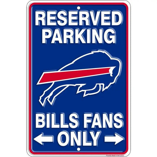 Fans Only Parking Sign | Buffalo Bills