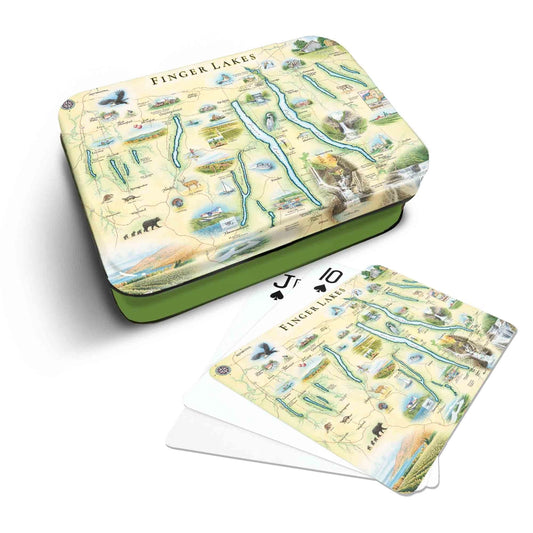 Playing Cards | Finger Lakes, NY Map