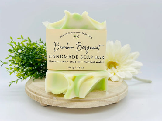 Bamboo Bergamot | Vegan Cold Process Soap Bar (RESTOCK)