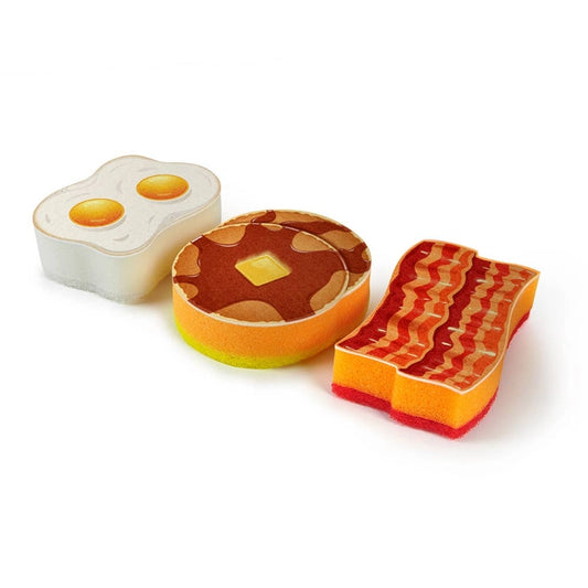 The Breakfast Scrub 3PK | Novelty Sponges