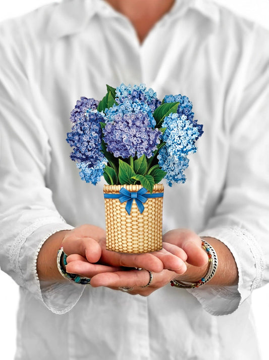 Nantucket Hydrangeas | Mini Pop-Up Greeting Card