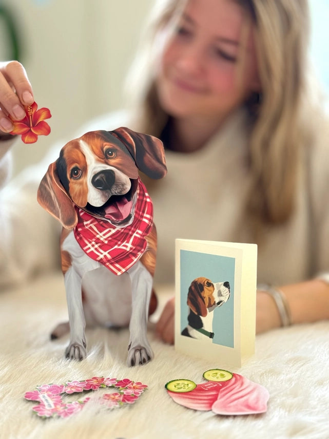 Beagle | Pop-Up Greeting Card