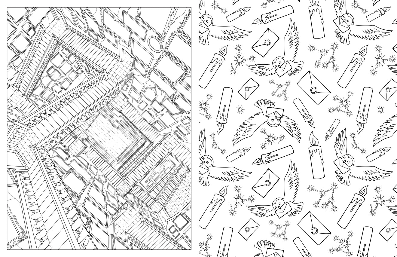 Official Hogwarts Coloring Book | Harry Potter
