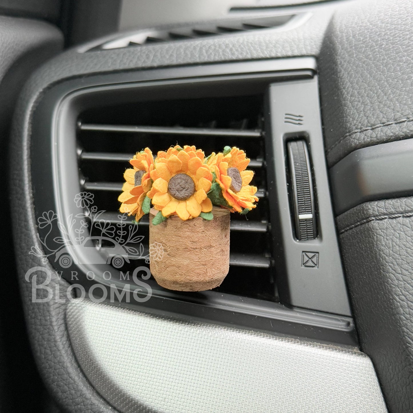Sunflower Car Vent Clip Diffuser | Vroom Blooms