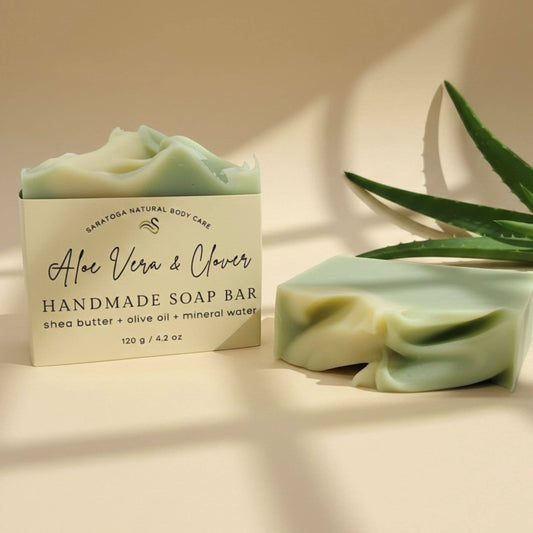 Aloe Vera & Clover | Vegan Cold Process Soap Bar